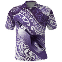 Personalised New Zealand Aotearoa Darts Masters Polo Shirt Maori Art Tattoo with Tribal Dart Symbol Purple LT03 Purple - Polynesian Pride