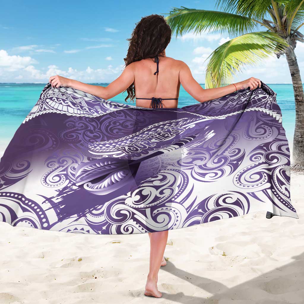 Personalised New Zealand Aotearoa Darts Masters Sarong Maori Art Tattoo with Tribal Dart Symbol Purple LT03 - Polynesian Pride