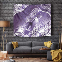 Personalised New Zealand Aotearoa Darts Masters Tapestry Maori Art Tattoo with Tribal Dart Symbol Purple LT03 Purple - Polynesian Pride