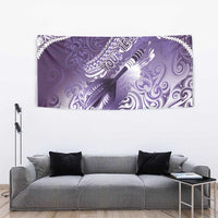 Personalised New Zealand Aotearoa Darts Masters Tapestry Maori Art Tattoo with Tribal Dart Symbol Purple LT03 - Polynesian Pride
