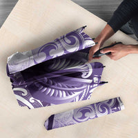 Personalised New Zealand Aotearoa Darts Masters Umbrella Maori Art Tattoo with Tribal Dart Symbol Purple LT03 - Polynesian Pride