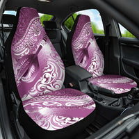 Personalised New Zealand Aotearoa Darts Masters Car Seat Cover Maori Art Tattoo with Tribal Dart Symbol Pink LT03 One Size Pink - Polynesian Pride