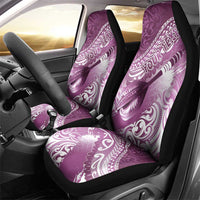 Personalised New Zealand Aotearoa Darts Masters Car Seat Cover Maori Art Tattoo with Tribal Dart Symbol Pink LT03 - Polynesian Pride