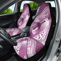 Personalised New Zealand Aotearoa Darts Masters Car Seat Cover Maori Art Tattoo with Tribal Dart Symbol Pink LT03 - Polynesian Pride