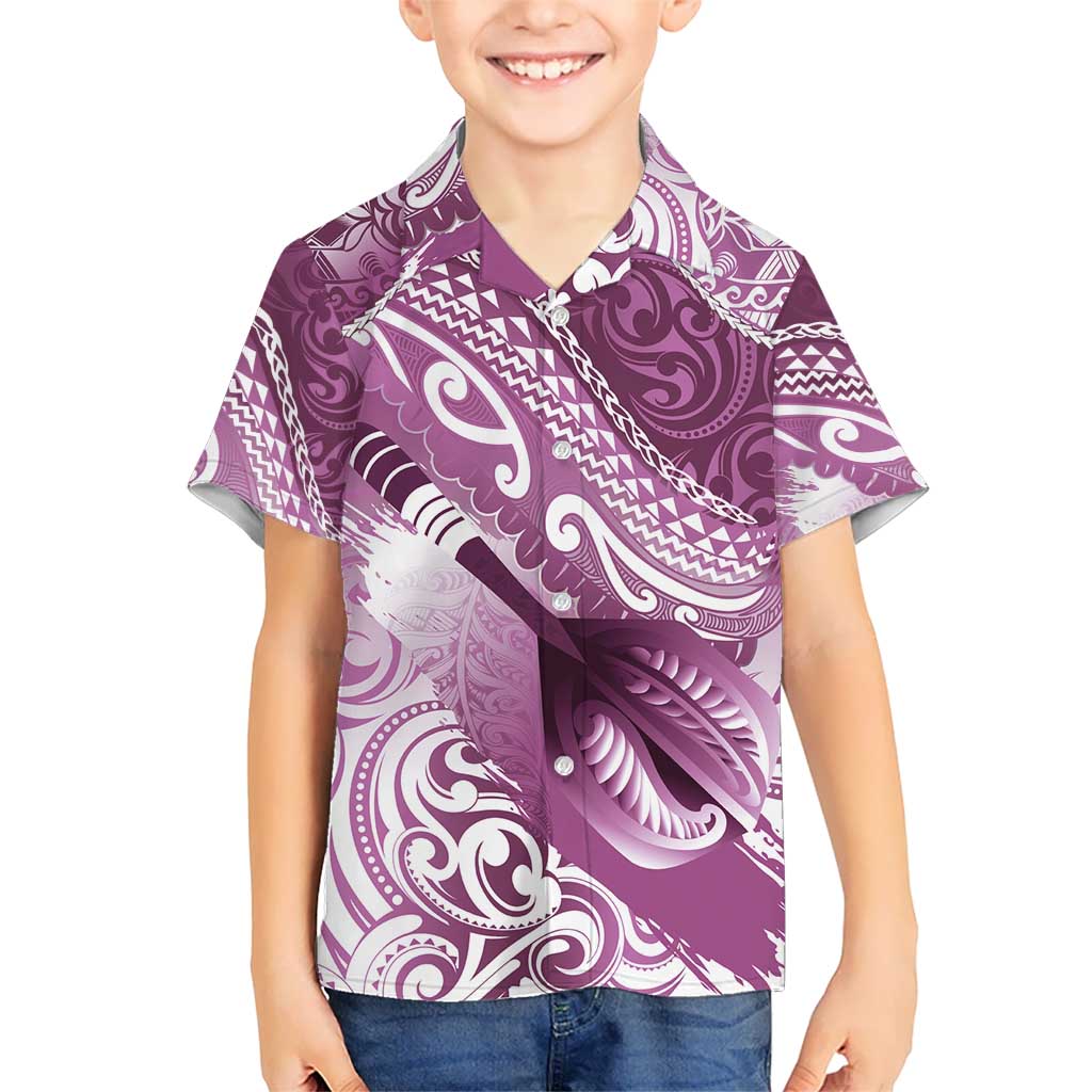 Personalised New Zealand Aotearoa Darts Masters Hawaiian Shirt Maori Art Tattoo with Tribal Dart Symbol Pink LT03 - Polynesian Pride