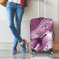 Personalised New Zealand Aotearoa Darts Masters Luggage Cover Maori Art Tattoo with Tribal Dart Symbol Pink LT03 - Polynesian Pride
