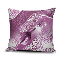 Personalised New Zealand Aotearoa Darts Masters Pillow Cover Maori Art Tattoo with Tribal Dart Symbol Pink LT03 Pink - Polynesian Pride