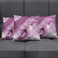 Personalised New Zealand Aotearoa Darts Masters Pillow Cover Maori Art Tattoo with Tribal Dart Symbol Pink LT03 - Polynesian Pride
