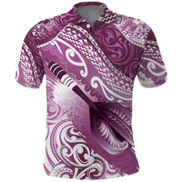 Personalised New Zealand Aotearoa Darts Masters Polo Shirt Maori Art Tattoo with Tribal Dart Symbol Pink LT03 Pink - Polynesian Pride