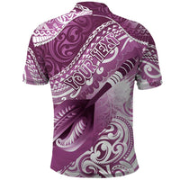 Personalised New Zealand Aotearoa Darts Masters Polo Shirt Maori Art Tattoo with Tribal Dart Symbol Pink LT03 - Polynesian Pride