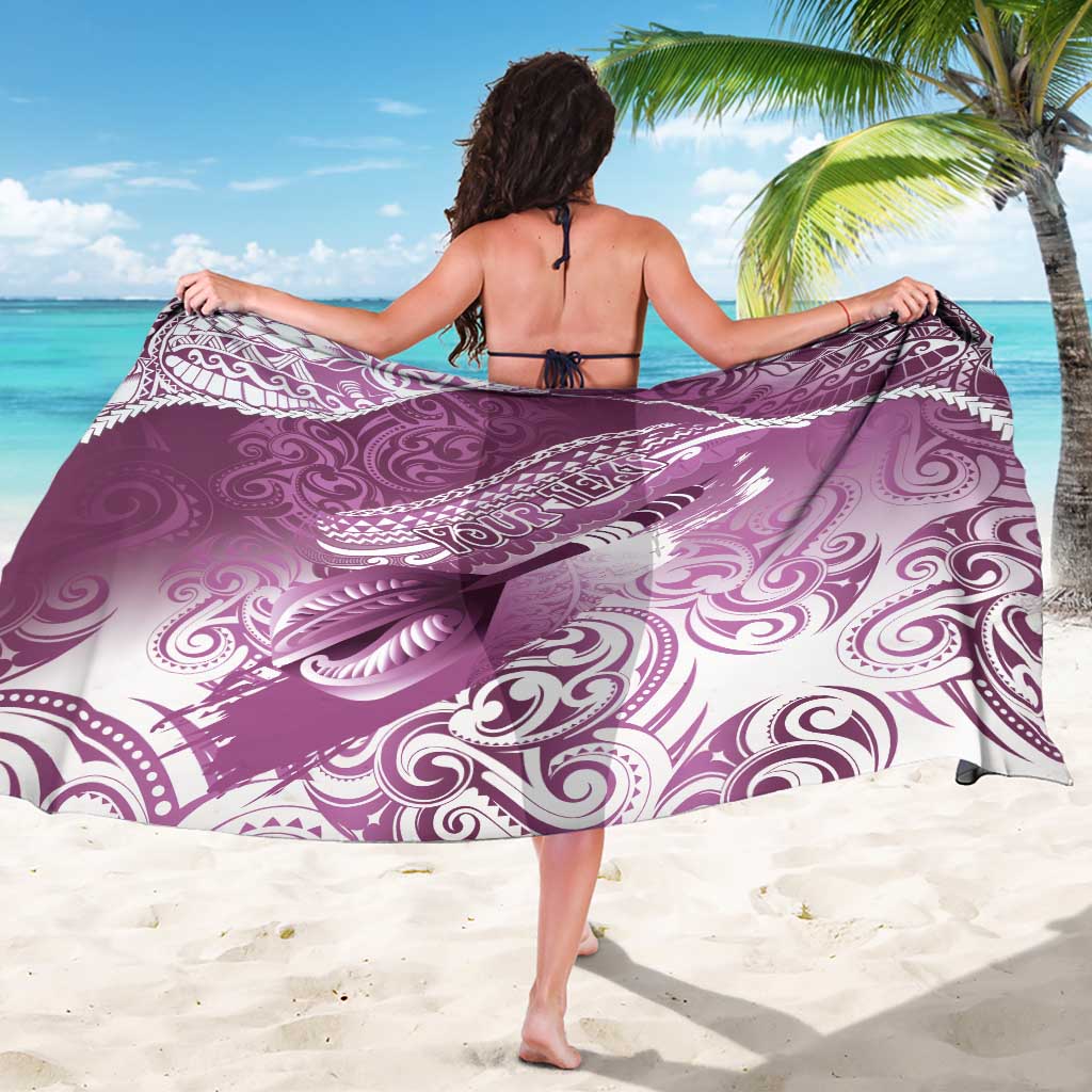 Personalised New Zealand Aotearoa Darts Masters Sarong Maori Art Tattoo with Tribal Dart Symbol Pink LT03 - Polynesian Pride