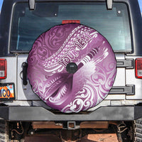 Personalised New Zealand Aotearoa Darts Masters Spare Tire Cover Maori Art Tattoo with Tribal Dart Symbol Pink LT03 Pink - Polynesian Pride