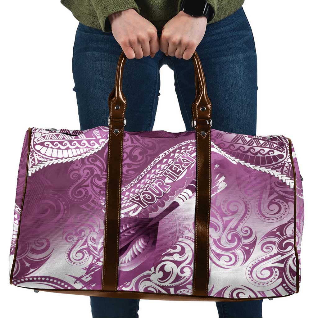 Personalised New Zealand Aotearoa Darts Masters Travel Bag Maori Art Tattoo with Tribal Dart Symbol Pink LT03 Pink - Polynesian Pride