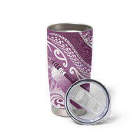 Personalised New Zealand Aotearoa Darts Masters Tumbler Cup Maori Art Tattoo with Tribal Dart Symbol Pink LT03 - Polynesian Pride
