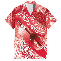 Personalised New Zealand Aotearoa Darts Masters Hawaiian Shirt Maori Art Tattoo with Tribal Dart Symbol Red LT03 Red - Polynesian Pride