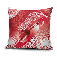 Personalised New Zealand Aotearoa Darts Masters Pillow Cover Maori Art Tattoo with Tribal Dart Symbol Red LT03 Red - Polynesian Pride