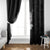 New Zealand World Cup 2023 Window Curtain Aotearoa Champion Rugby with Silver Fern Maori Ethnic Pattern LT03 - Polynesian Pride