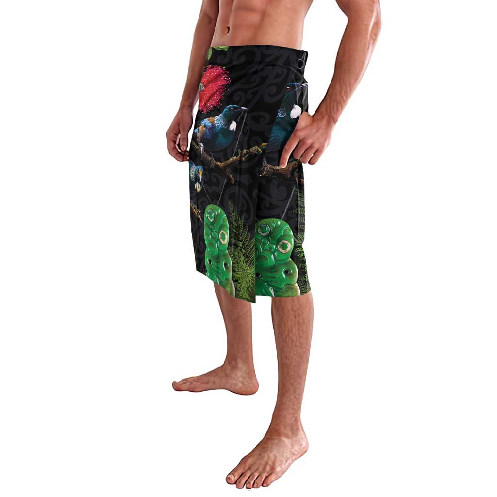 New Zealand Tui Lavalava Guardians of the Hei Tiki - Maori Art and Plants LT03 - Polynesian Pride