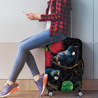 New Zealand Tui Luggage Cover Guardians of the Hei Tiki - Maori Art and Plants LT03 - Polynesian Pride