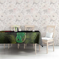 New Zealand Tui Tablecloth Guardians of the Hei Tiki - Maori Art and Plants LT03 - Polynesian Pride