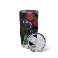 New Zealand Tui Tumbler Cup Guardians of the Hei Tiki - Maori Art and Plants LT03 - Polynesian Pride
