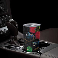 New Zealand Tui Tumbler Cup Guardians of the Hei Tiki - Maori Art and Plants LT03 - Polynesian Pride