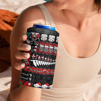 New Zealand Christmas 4 in 1 Can Cooler Tumbler Maori Christmas Spirit - Meri Kirihimete LT03 - Polynesian Pride
