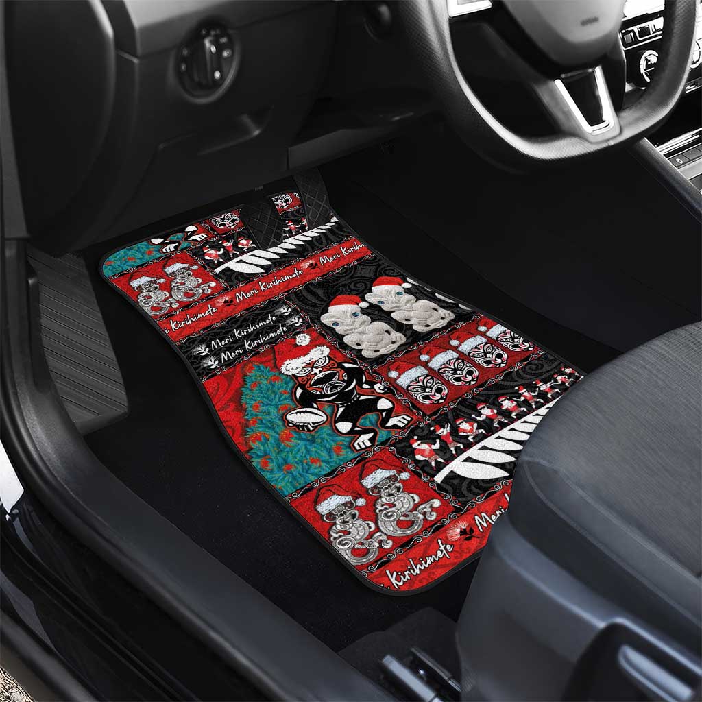 New Zealand Christmas Car Mats Maori Christmas Spirit - Meri Kirihimete LT03 - Polynesian Pride