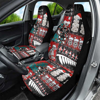 New Zealand Christmas Car Seat Cover Maori Christmas Spirit - Meri Kirihimete LT03 - Polynesian Pride