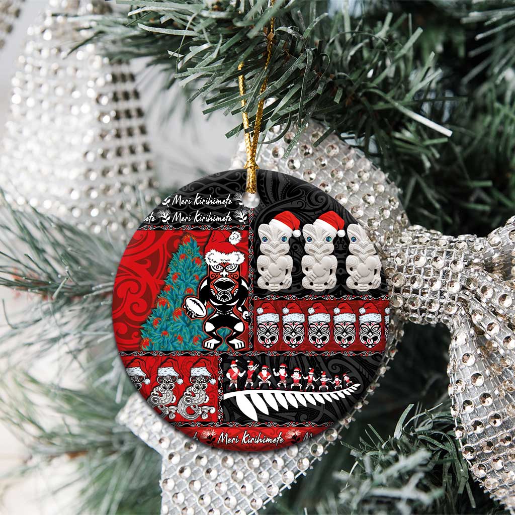 New Zealand Christmas Ceramic Ornament Maori Christmas Spirit - Meri Kirihimete