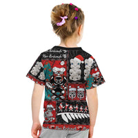 New Zealand Christmas Kid T Shirt Maori Christmas Spirit - Meri Kirihimete