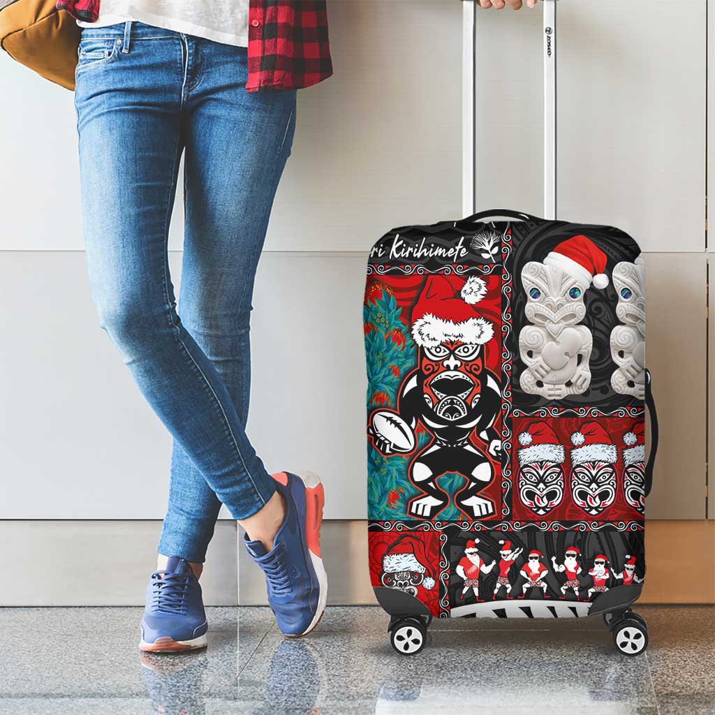 New Zealand Christmas Luggage Cover Maori Christmas Spirit - Meri Kirihimete LT03 - Polynesian Pride