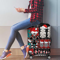 New Zealand Christmas Luggage Cover Maori Christmas Spirit - Meri Kirihimete LT03 - Polynesian Pride