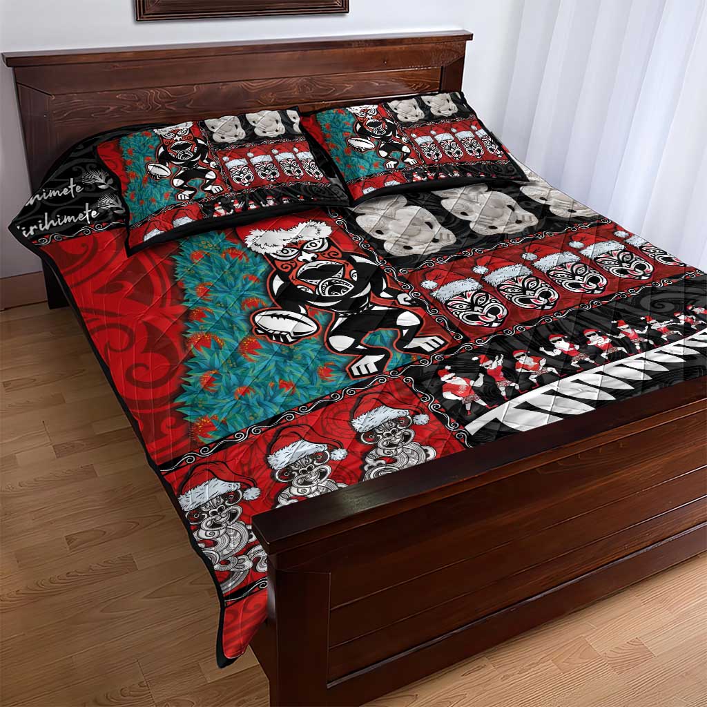 New Zealand Christmas Quilt Bed Set Maori Christmas Spirit - Meri Kirihimete LT03 - Polynesian Pride