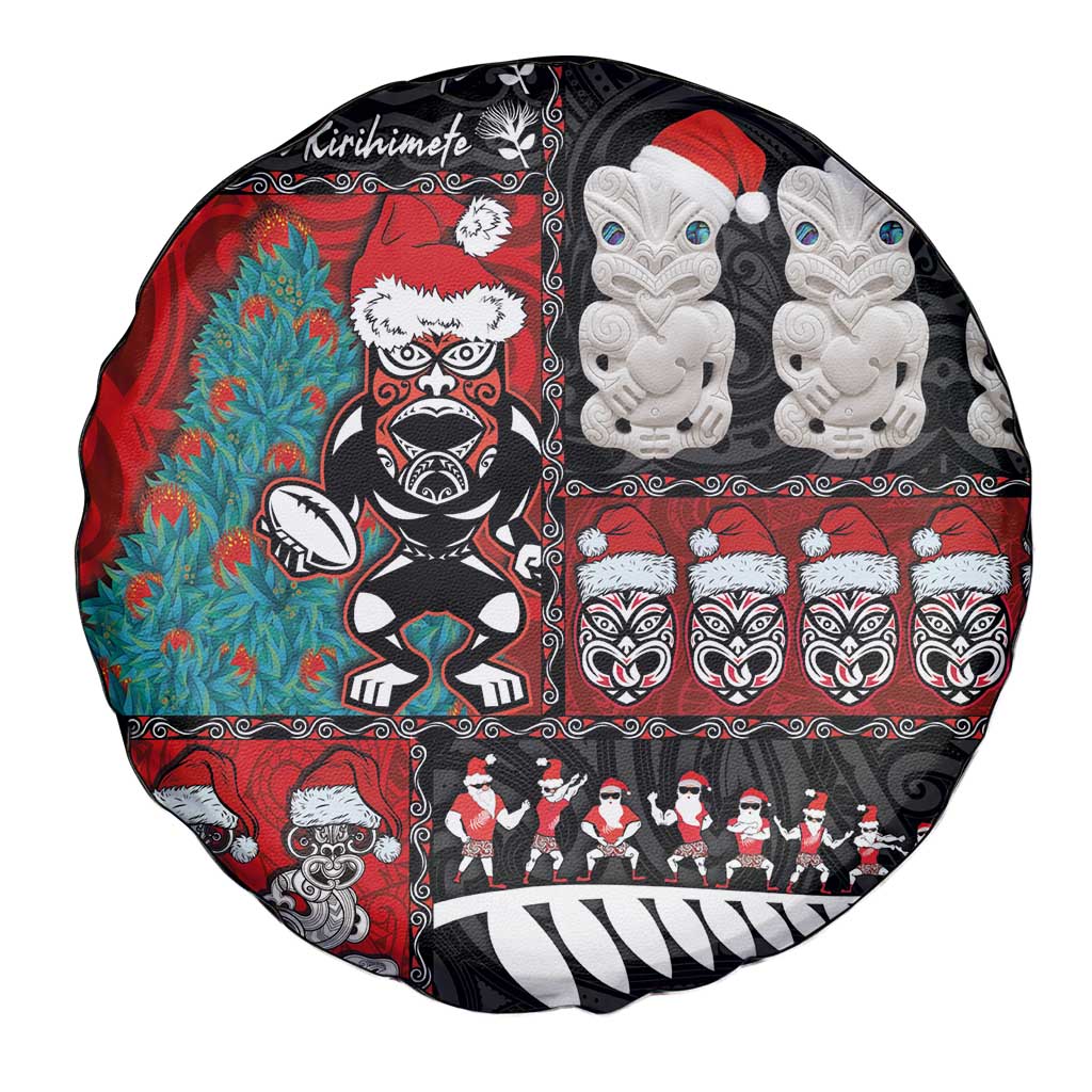 New Zealand Christmas Spare Tire Cover Maori Christmas Spirit - Meri Kirihimete LT03 - Polynesian Pride