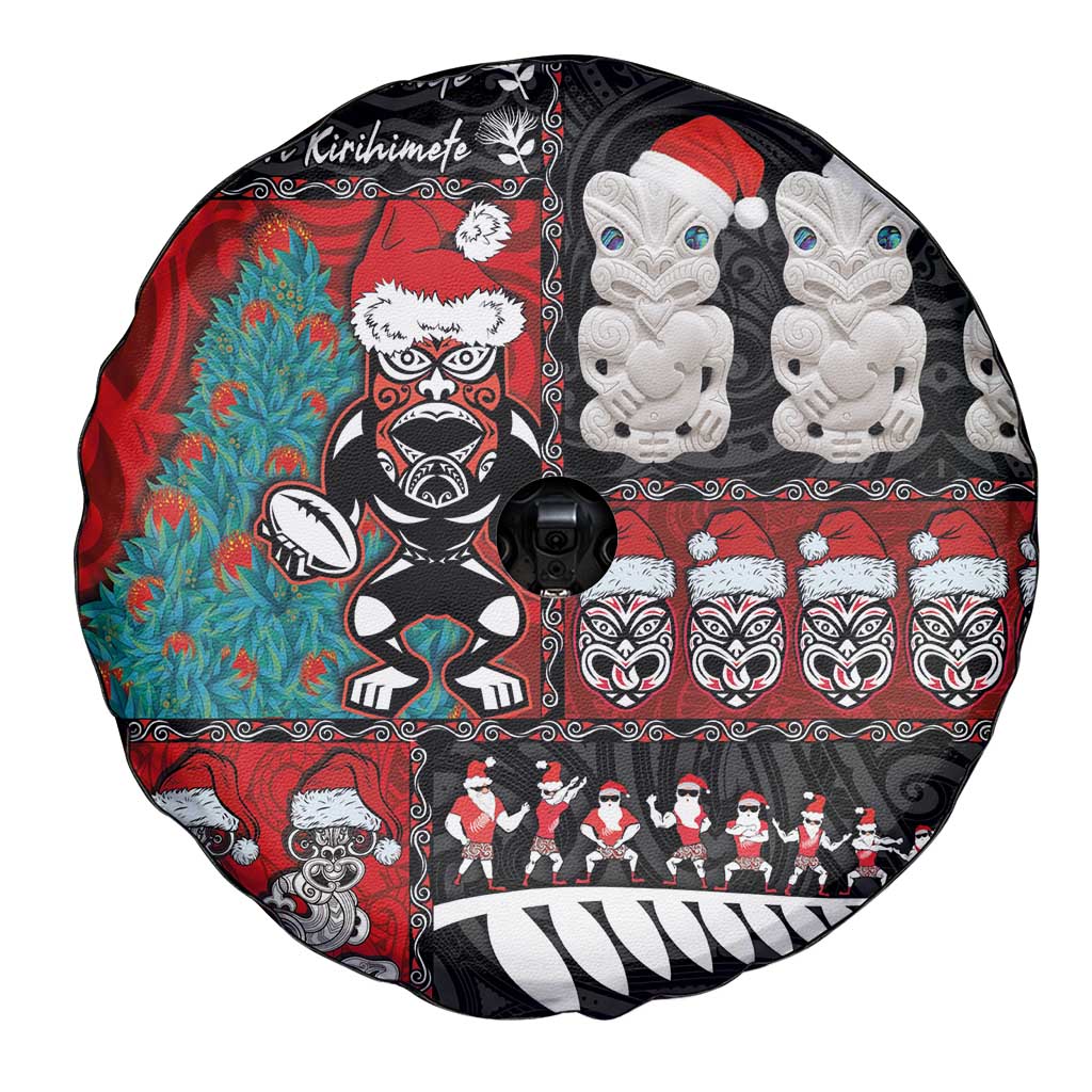 New Zealand Christmas Spare Tire Cover Maori Christmas Spirit - Meri Kirihimete LT03 - Polynesian Pride