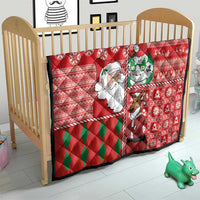 Australian Christmas Quilt - Santa Koala Kangaroo and Holiday Cheer LT03 - Polynesian Pride