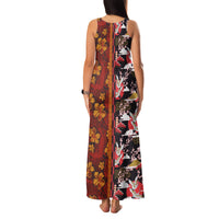 Japanese Culture Hawaii Style Family Matching Tank Maxi Dress and Hawaiian Shirt Hawaiian Tribal and Japanese Pattern Together Culture LT03 - Polynesian Pride