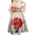 Personalised Pan-Pacific Festival Kid Short Sleeve Dress Japanese Samurai with Hawaiian Pattern