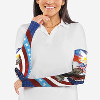 Philippines and United States Semiquincentennial Arm Sleeves Eagle and National Flag Style