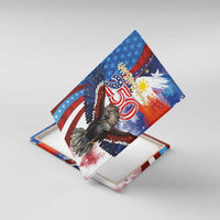 Philippines and United States Semiquincentennial Canvas Wall Art Eagle and National Flag Style