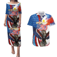 Philippines and United States Semiquincentennial Couples Matching Puletasi and Hawaiian Shirt Eagle and National Flag Style