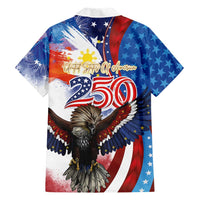 Philippines and United States Semiquincentennial Family Matching Long Sleeve Bodycon Dress and Hawaiian Shirt Eagle and National Flag Style LT03 - Polynesian Pride