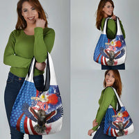 Philippines and United States Semiquincentennial Grocery Bag Eagle and National Flag Style