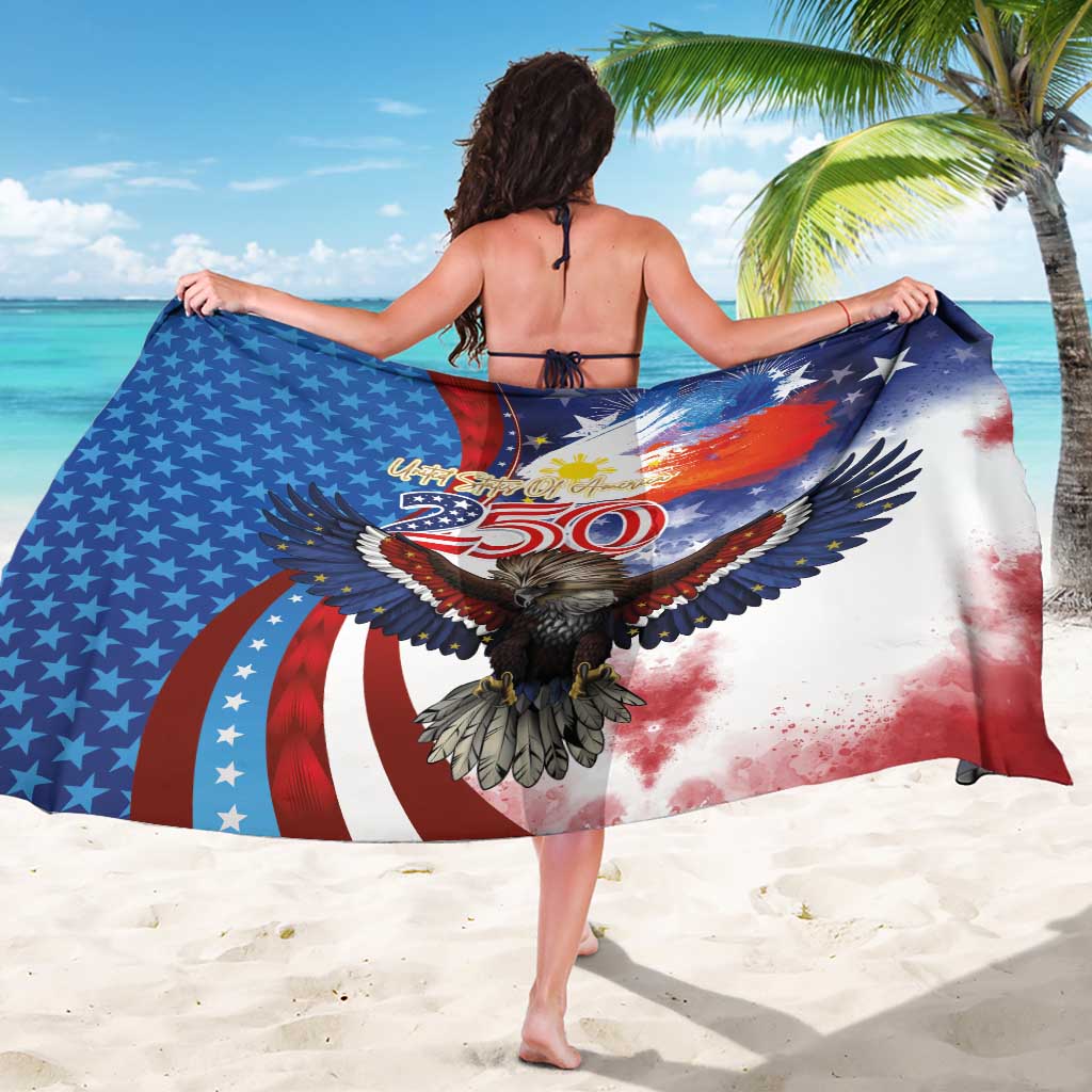 Philippines and United States Semiquincentennial Sarong Eagle and National Flag Style