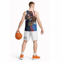 American Samoa and United States Semiquincentennial Basketball Jersey Bald Eagle with National Flag Style