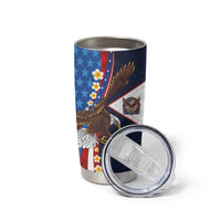 American Samoa and United States Semiquincentennial Tumbler Cup Bald Eagle with National Flag Style