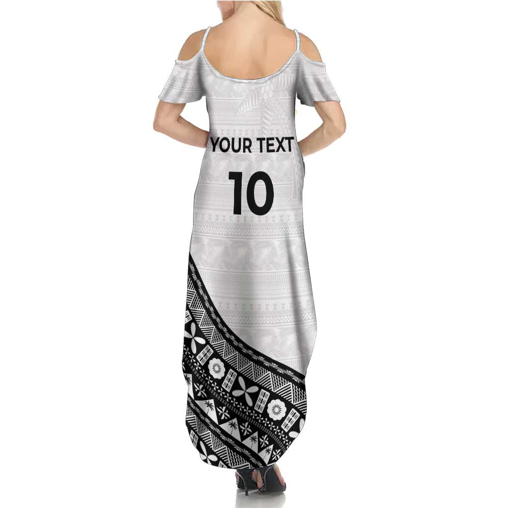 Custom Fijian Rugby Family Matching Summer Maxi Dress and Hawaiian Shirt Tapa Pattern and Palm Tree Tribal LT03 - Polynesian Pride