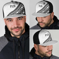 Fijian Rugby Mesh Trucker Cap Tapa Pattern and Palm Tree Tribal