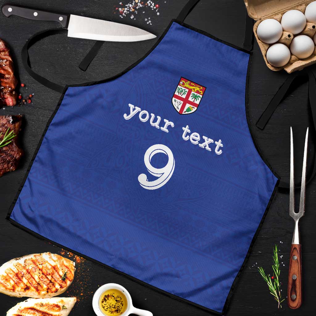 Custom Fijian Football Apron Tapa Pattern and Shark Tribal